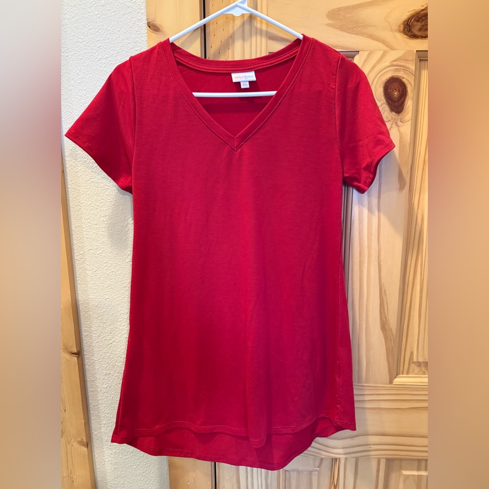 LuLaRoe Vibrant Red Christy Top